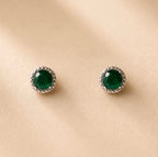 Boucles d'oreilles Méryaset vert
