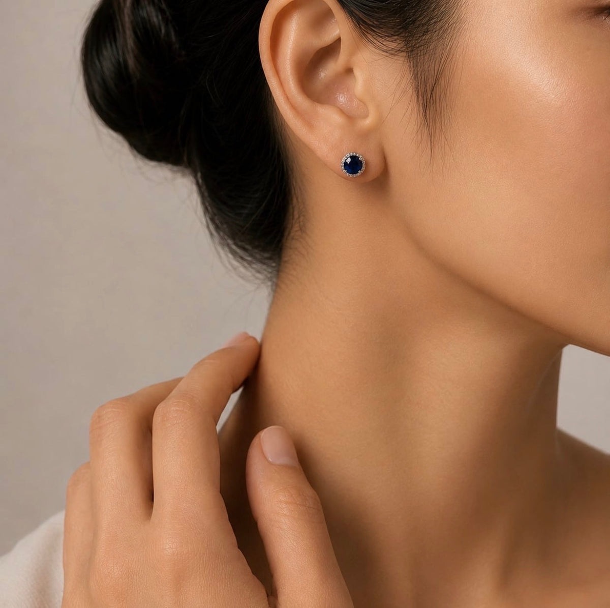 Boucles d'oreilles Meryaset bleu