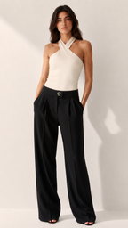 Pantalon Montaigne, blanc