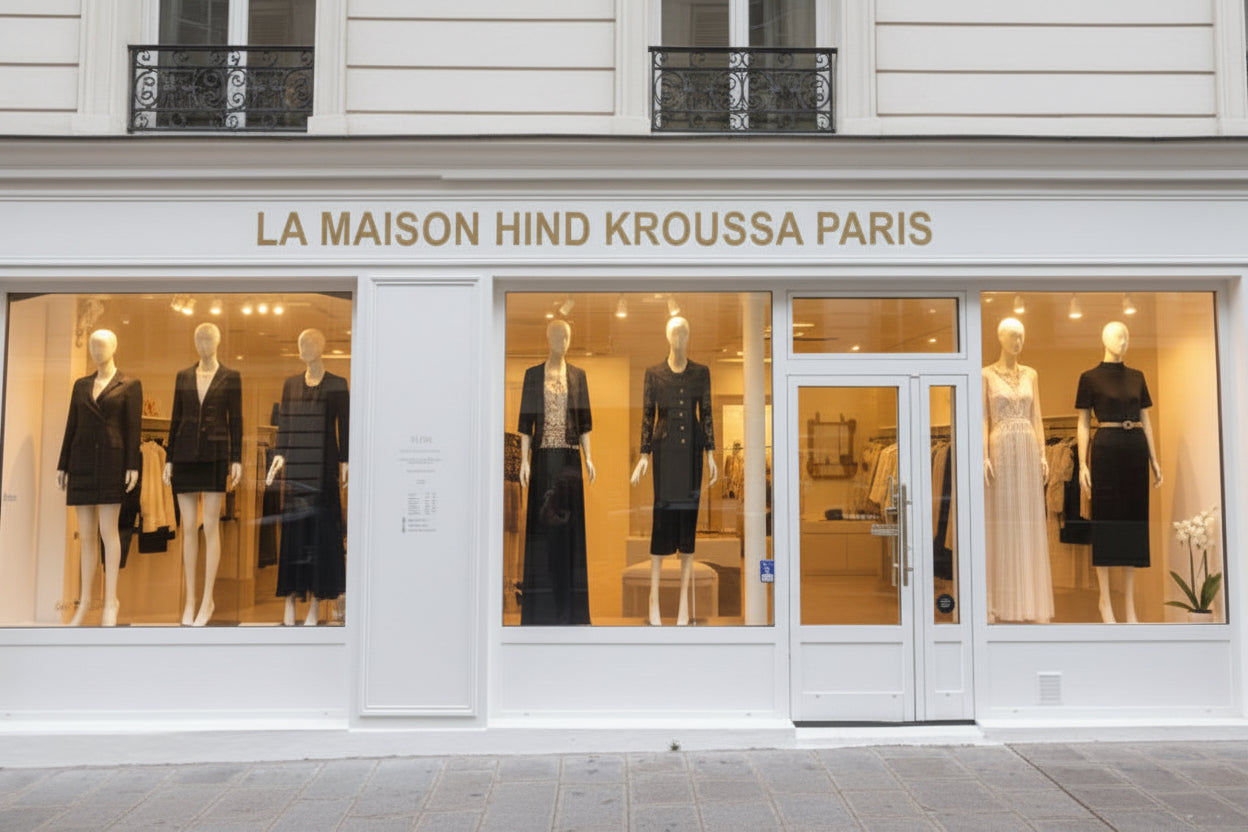 VITRINE DE LA MAISON HIND KROUSSA PARIS 