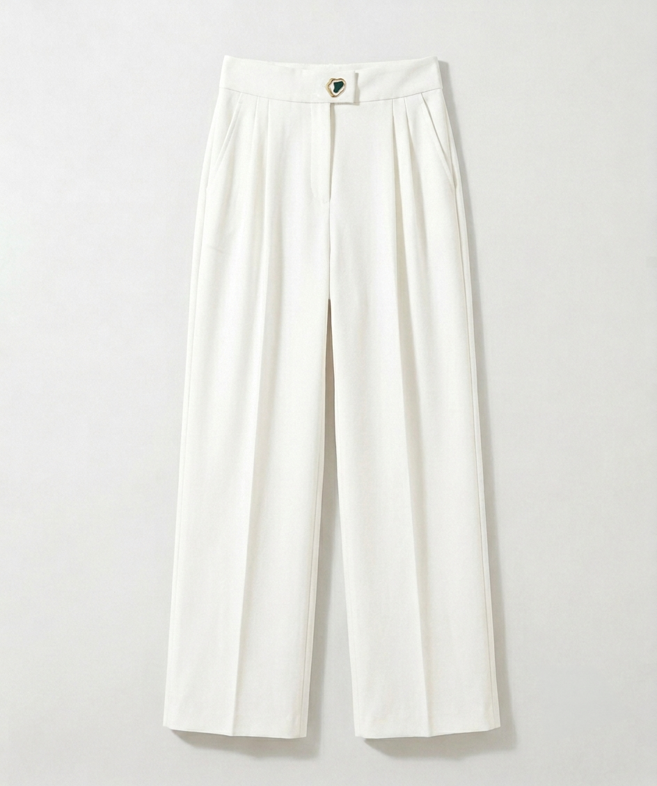 Pantalon Montaigne, blanc