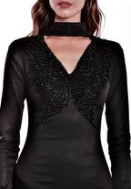 فستان ألكترونا، أسود