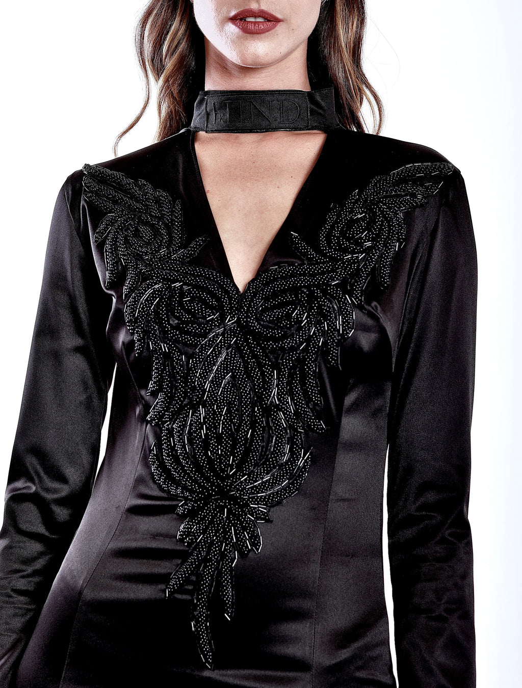 فستان فارسي أسود