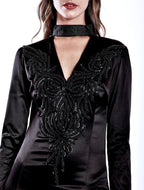 فستان فارسي أسود